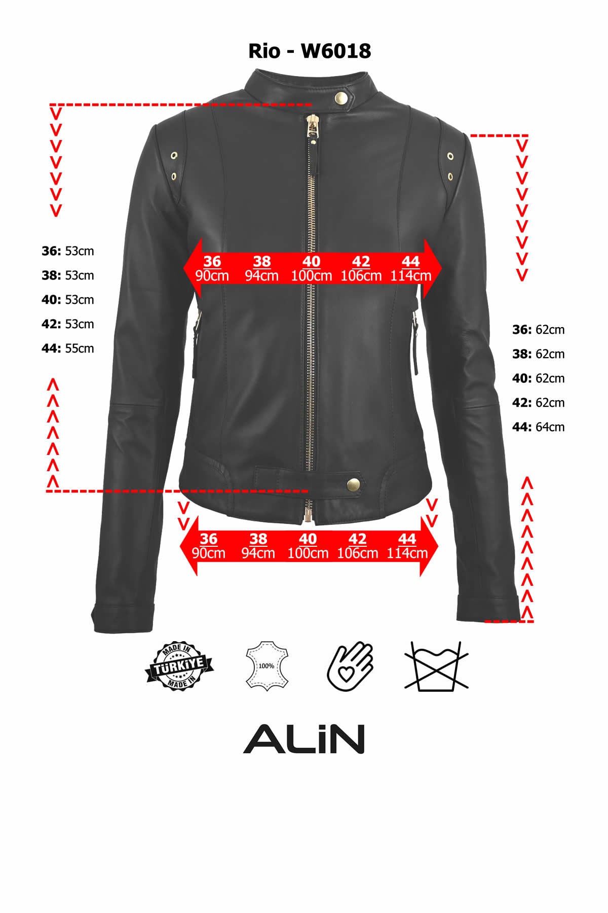 Alin Deri - Rio Fit Hakiki Deri Mont Kadın