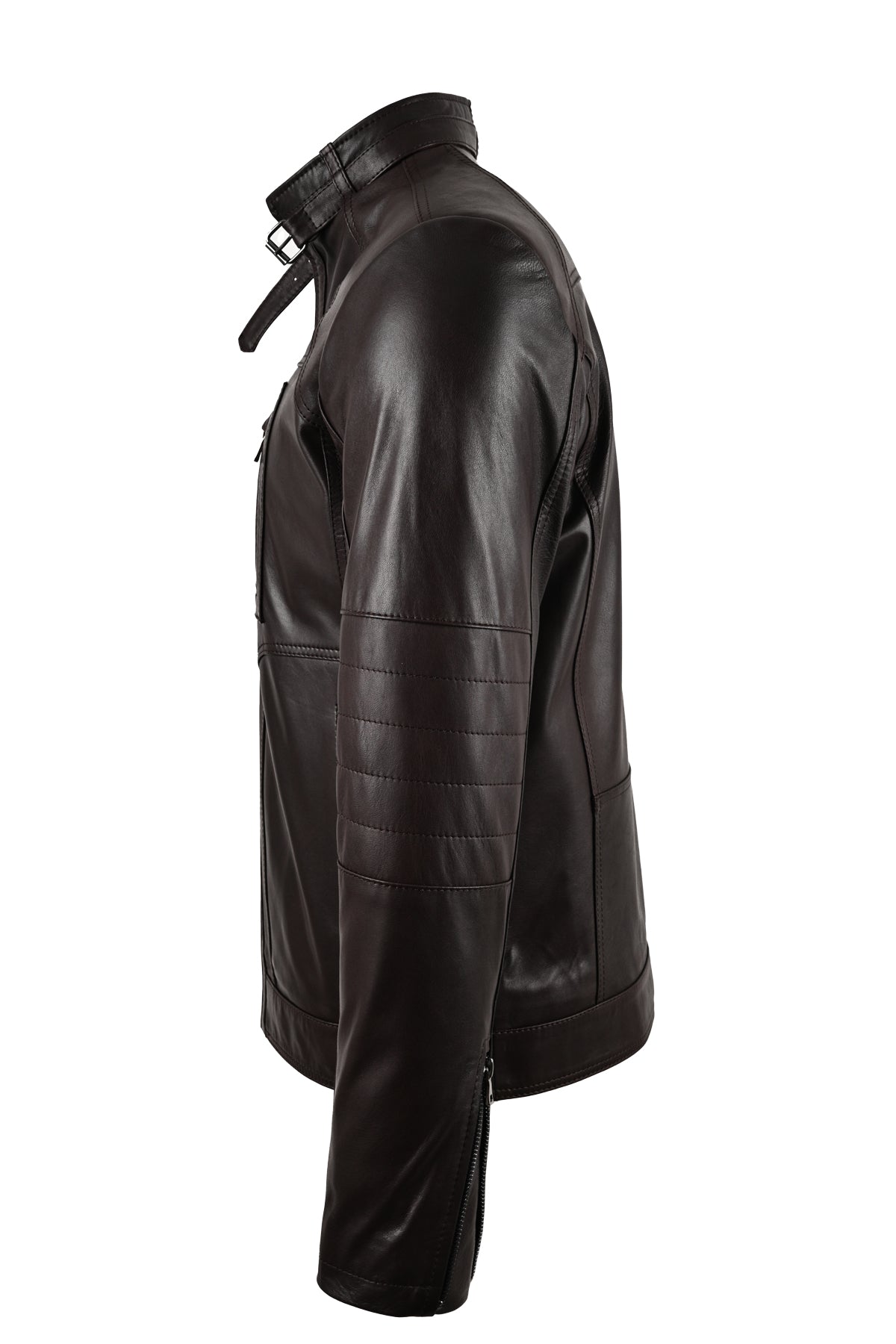 Alin Deri - Theroux Rahat Kesim Kahve Hakiki Deri Mont Erkek